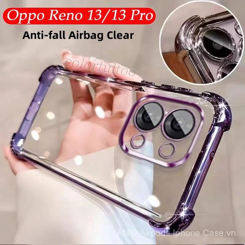 Ốp lưng Oppo Reno 13F 5G cho Oppo Reno 13 Pro 13Pro 13F Reno13 5G, silicone TPU mềm, chống sốc, tron
