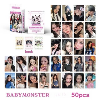 30-55 chiếc BABYMONSTER DRIP Thẻ Lomo ba chiều như thế BABYMONS7ER Photocards MONSTIEZ AHYEON ASA CHIQUITA PHARITA RAMI RORA RUKA Bưu thiếp Laser Hàng có sẵn SX