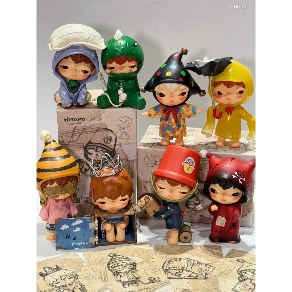 POPMART Hirono Echo HIRONO Echo Series Hộp Mù Handmade Hợp Thời Trang Đồ Chơi Búp Bê Popmart Chính T