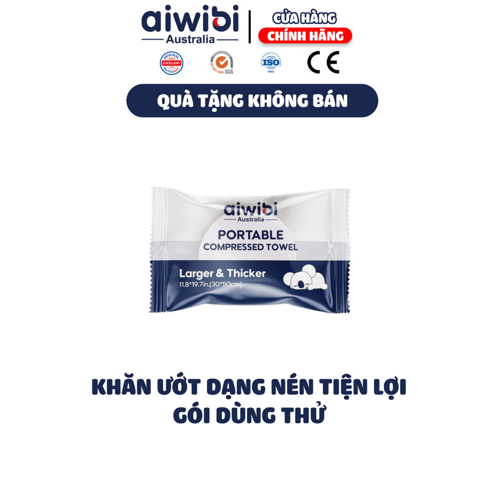 [QUÀ TẶNG] Khăn Ướt Dạng Nén Aiwibi Tiện Lợi