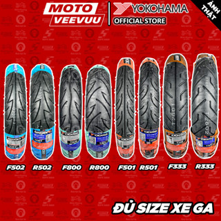 [MTVV] Vỏ lốp xe máy YOKOHAMA đủ size xe GA F R S 333 500 501 800 Ninja 60 70 80 90 100 110 120 10 11 12 14 16<END>