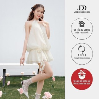 Đầm cổ yếm bo chun JM Dress Design 1S25.2405OG