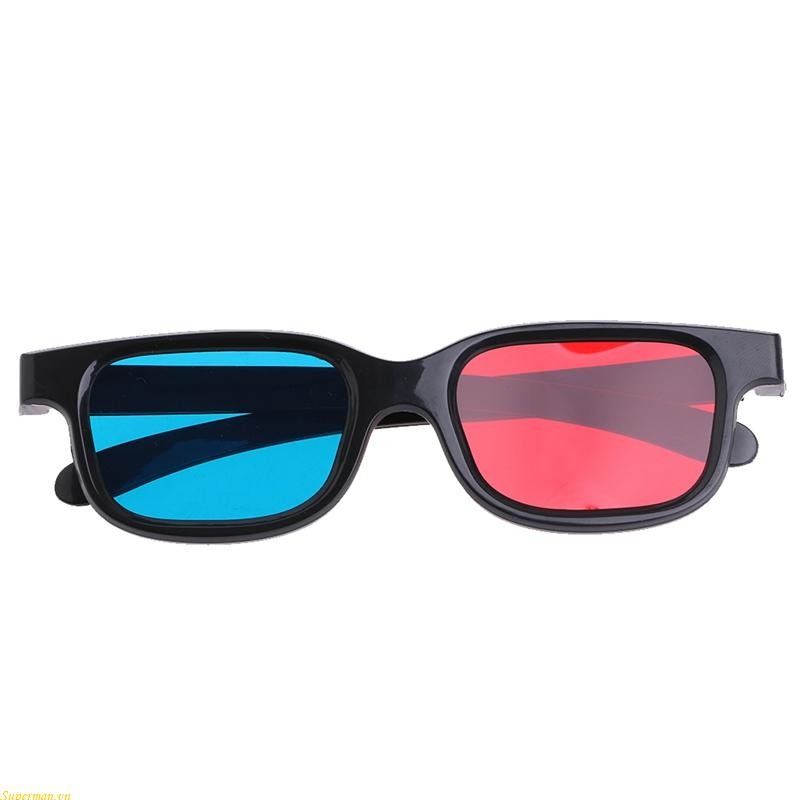 Kính 3D Tốt Nhất 3D Cyan Anaglyph Kính Đen Flash 3D Cho Phim Truyền Hình Rạp Chiếu Phim