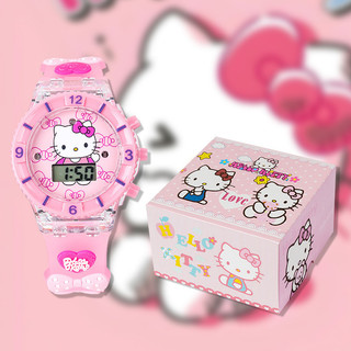 Đồng hồ trẻ em Hello Kitty có đồng hồ âm nhạc phát sáng Học sinh Đồng hồ LED Sanrio Kuromi cho bé trai bé gái Quà tặng Giai điệu của tôi