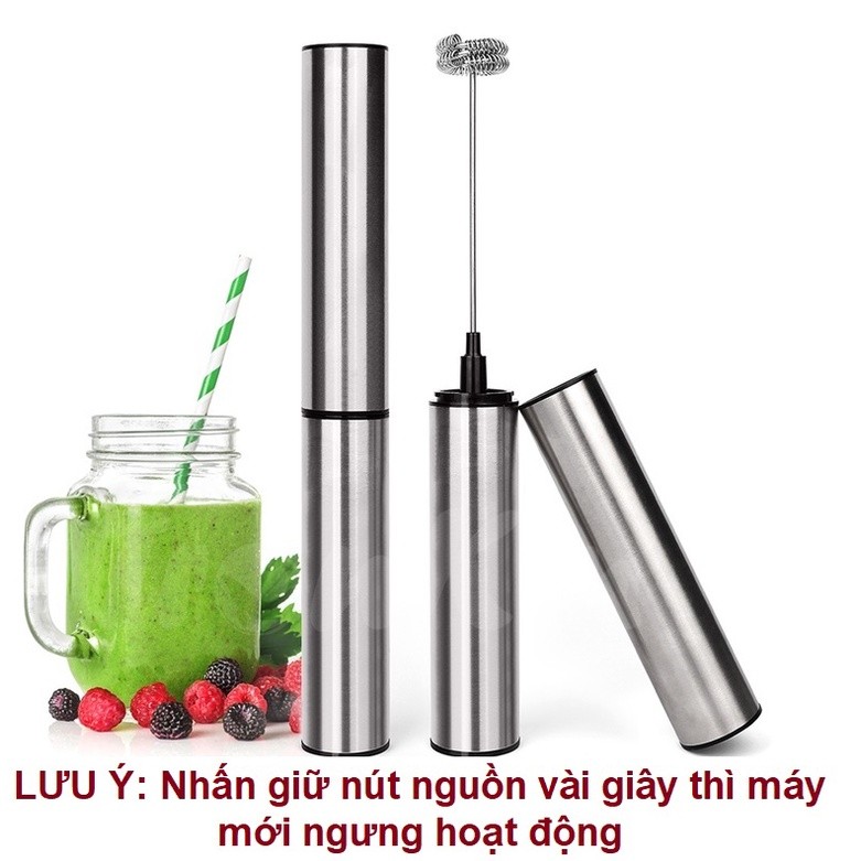 Máy Đánh Trứng, Tạo Bọt Cà Phê Cầm Tay Cao Cấp MFB1501G Có Nắp Đậy