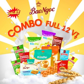 [COMBO Full Vị] Combo Full Vị Bánh Tươi Tha Hồ Lựa Chọn, Bánh Mì Tươi Bảo Ngọc |