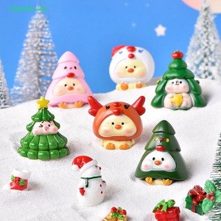 Ziyulin Dễ Thương Mini Giáng Sinh Người Tuyết Mũ Ông Già Noel Động Vật Hoạt Hình Micro Cảnh Quan Đồ Trang Trí Nhựa Ô Tô Đồ Trang Trí Giáng Sinh Quà Tặng VN