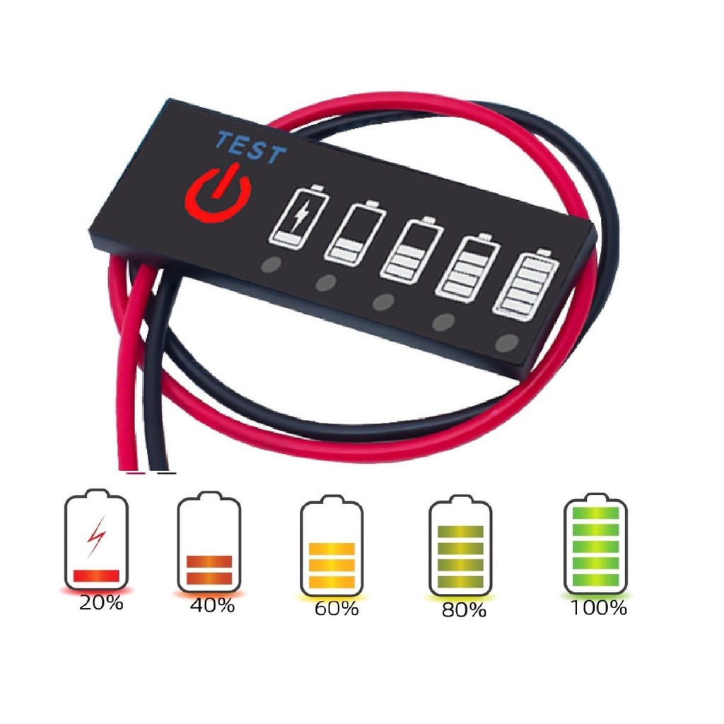 Mạch báo pin 3s 12,6v. Đồng hồ led 5 đèn báo % dung lượng pin còn lại cho khối pin 3s 12v LK247