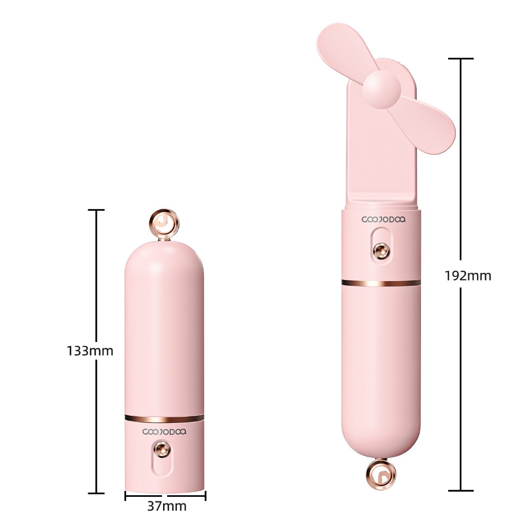 GOOJODOQ Quạt Mini 1500 mAh Sạc Cho Trường Học Di Động Cho Trẻ Em Quạt Điện Quạt Nhỏ USB LED | BigBuy360 - bigbuy360.vn