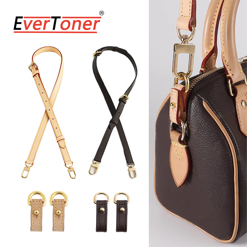 Evertoner Túi Da Thật Chính Hãng Dây Đeo Túi Nút Cho LV Speedy 20 25 30 Dây Đeo Vai Ajustable Đeo Ng