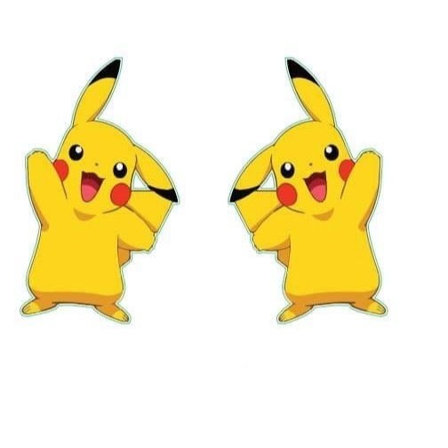 Tem dán hình PIKACHU siêu kute dán trang trí xe tải, xe máy, ô tô...( SL : 1 Cặp)