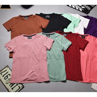 Áo thun thể thao nữ tập gym yoga  chất thun cotton lạnh chính phẩm thấm hút mồ hôi, thoải mái vận động