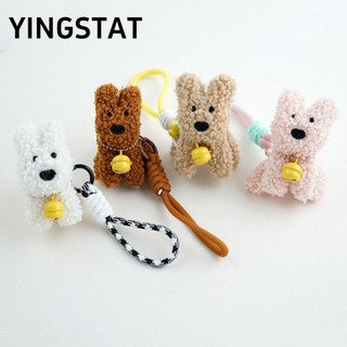 Móc khóa chó sang trọng YINGSTAT, Mặt dây chuyền búp bê chó con DIY thời trang, Quà tặng mặt dây chuyền túi sáng tạo Kawaii dễ thương