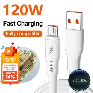 Cáp Sạc Siêu Nhanh 120W Cáp Cực Dày Cáp Sạc Micro USB Loại Sạc Nhanh Cho android
