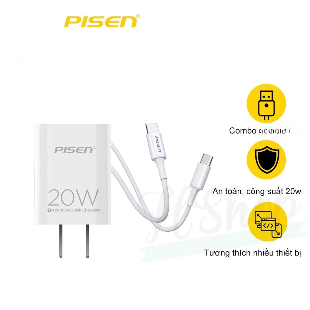 [ Pisen 30W / 20W ] Bộ sạc / Củ Sạc PISEN QUICK PD 20W / 30W  TS-C160( bán lẻ củ hoặc dây  ) - Hàng Chính Hãng- HSHO | BigBuy360 - bigbuy360.vn