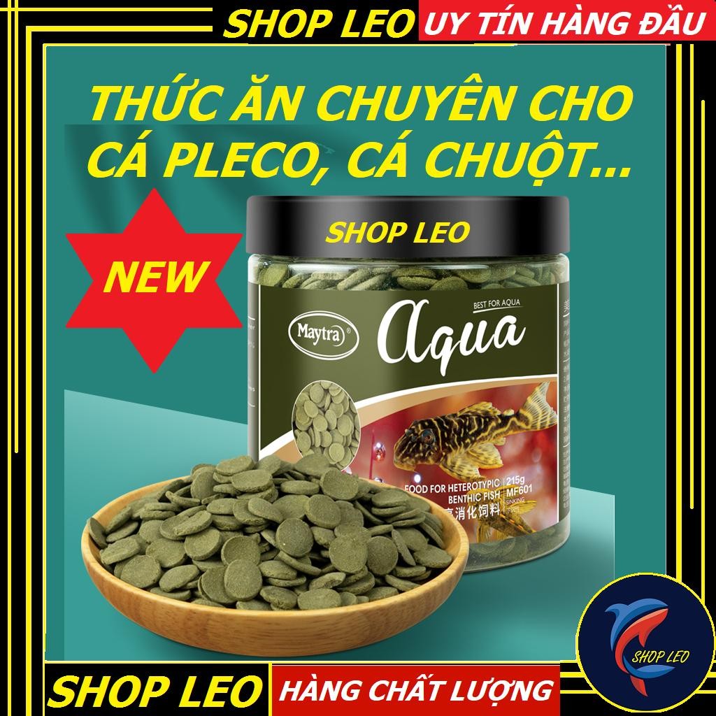 Thức ăn MAYTRA cho cá Pleco, cá chuột và các dòng cá tầng đáy - Cám cá Pleco, cám cá chuột -shopleo