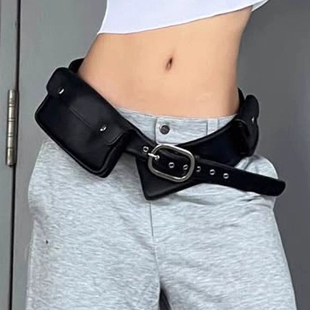 Túi Thắt Lưng Retro Phong Cách Punk, Độc Đáo Cho Cô Gái Năng Động