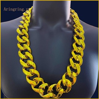 Vòng cổ dây chuyền vàng giả lấp lánh ARIN thập niên 90 Vòng cổ trang phục vàng giả Hip Hop