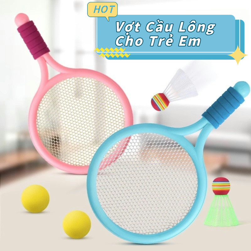 Bộ vợt cầu lông trẻ em Bộ vợt tập luyện ngoài trời trong nhà dành cho trẻ em Trò chơi tương tác giữa