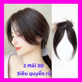 (Hoả tốc) Tóc giả hai mái 3D mái bay, Tóc giả che hói mái dài lơi kiểu Hàn