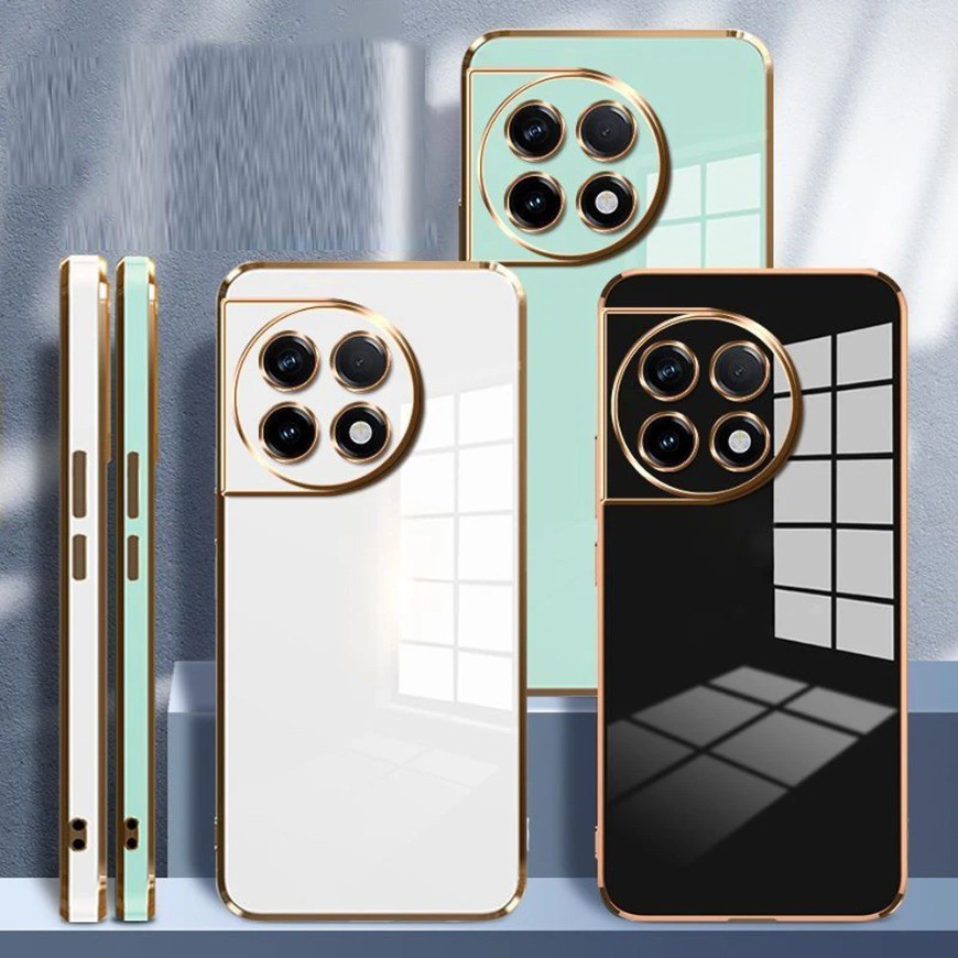 Dành Cho OnePlus 11 Ốp lưng OnePlus 11 Sang Trọng Mạ Vuông Chống Sốc Ốp Lưng Silicon Fundas