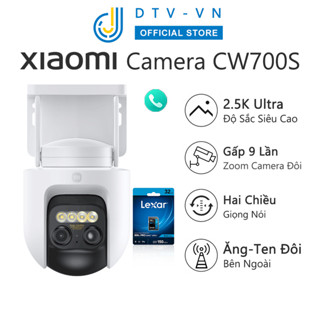 Camera ngoài trời thông minh Xiaomi CW700S, Tầm nhìn ban đêm, 9 x Zoom, Camera kép, Độ phân giải 2,5K, 4 triệu pixel, Cuộc gọi thoại hai chiều, để sử dụng tại cửa hàng tại nhà