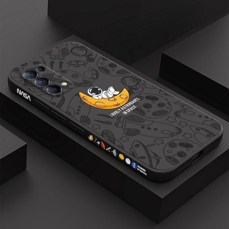 Ốp lưng OPPO Reno5, màu trơn OPPO Reno 5 Space minh họa Vỏ điện thoại phi hành gia XTKR