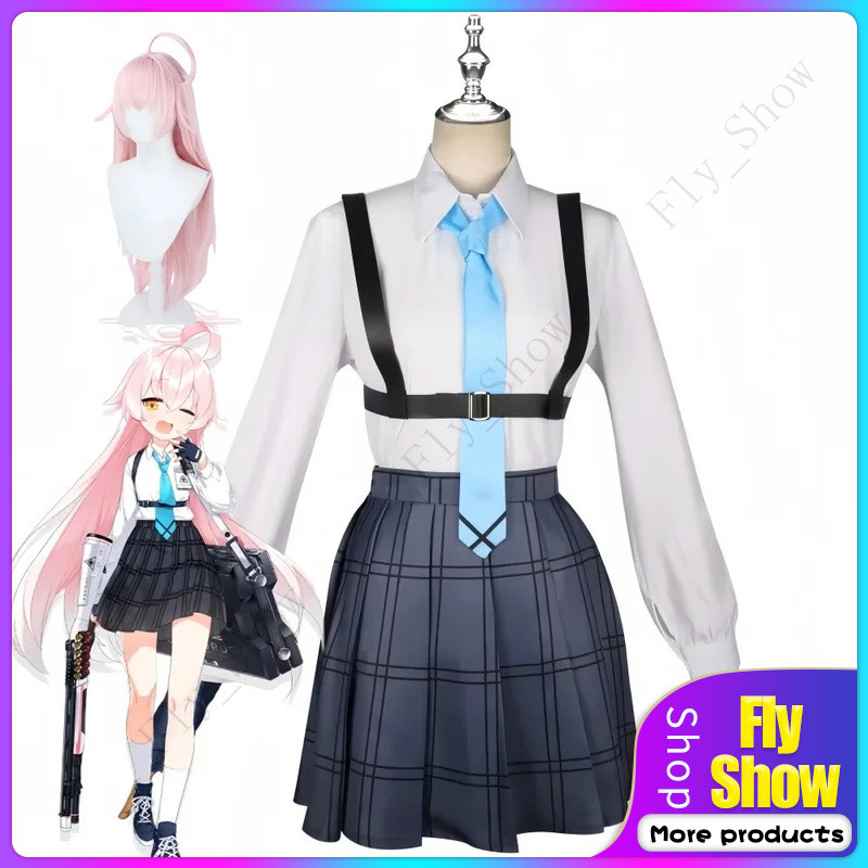 Bộ cosplay Takanashi Hoshino Blue Archive - Tóc giả và trang phục anime cho phụ nữ, lấy cảm hứng từ 