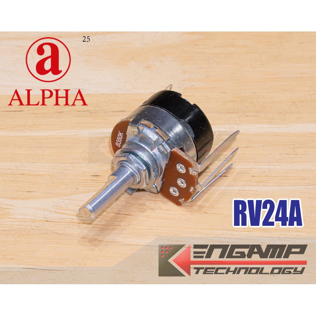 (1 Cái) [VR] Máy Nước Nóng Âm Lượng 250K 350K 500K ALPHA RV24A Trục D Chiều Dài 25mm