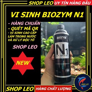  Vi sinh Biozym N1  Bản Chuẩn  cao cấp giúp xử lý độc tố và làm trong nước bể thủy sinh - vi sinh cho hồ cá cảnh 