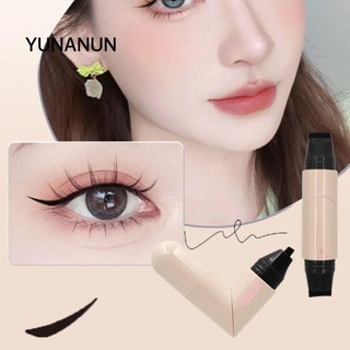  Tem lót mắt YUNAUN Tem kẻ mắt khô nhanh lâu trôi Bút kẻ mắt màu đen dễ sử dụng 