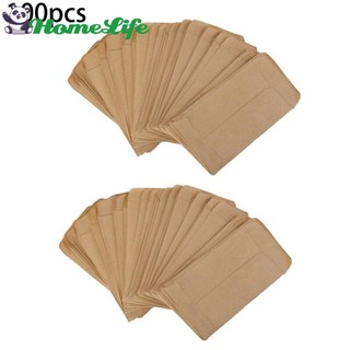 [Nevertl] 100 Túi Giấy Kraft Túi Đựng Tiền Xu Mini Phong Bì