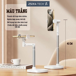 Giá đỡ điện thoại, kẹp điện thoại Livestream T8, T10 tùy chỉnh cao độ, góc quay, video call , livestream 264 Tech