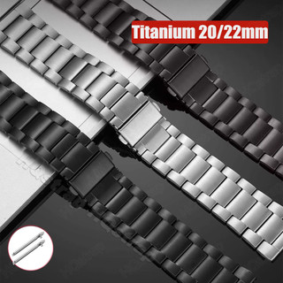  Dây đeo đồng hồ kim loại titan 20mm 22mm Vòng đeo tay thay thế đa năng Dây đeo cổ tay nam doanh nhân Dây đeo đồng hồ phát hành nhanh 