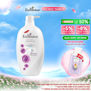 Sữa tắm trắng và dưỡng ẩm có hạt Enchanteur white creamy body scrub 650gr