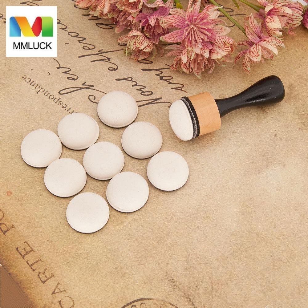 Mmluck Mini Ink Paints Mixing Blending Tools, DIY Scrapbooking Flat Flat Domed Foam Refills Tool, Gi