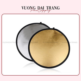 Dcpx Vương Đài Trang   - Tấm Hắt Sáng 60cm 2in1 ( bạc - vàng ) Tròn, Miếng Hắt Sáng 2 Trong 1 Chụp Ảnh Chuyên Nghiệp