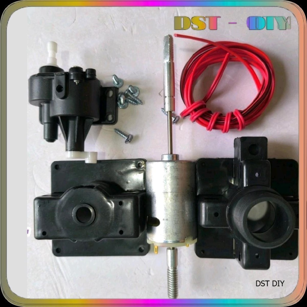 COMBO TỰ RÁP ĐẦU QUẠT 12V DC - linh kiện chế quạt 12v kẹp ắc quy