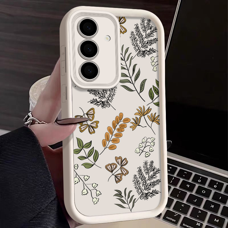 Ốp điện thoại TPU Mềm Lá Cho Samsung Galaxy A55 A16 A15 A14 A54 A35 A34 A53 A52 5G A06 A05 A05S Ốp đ