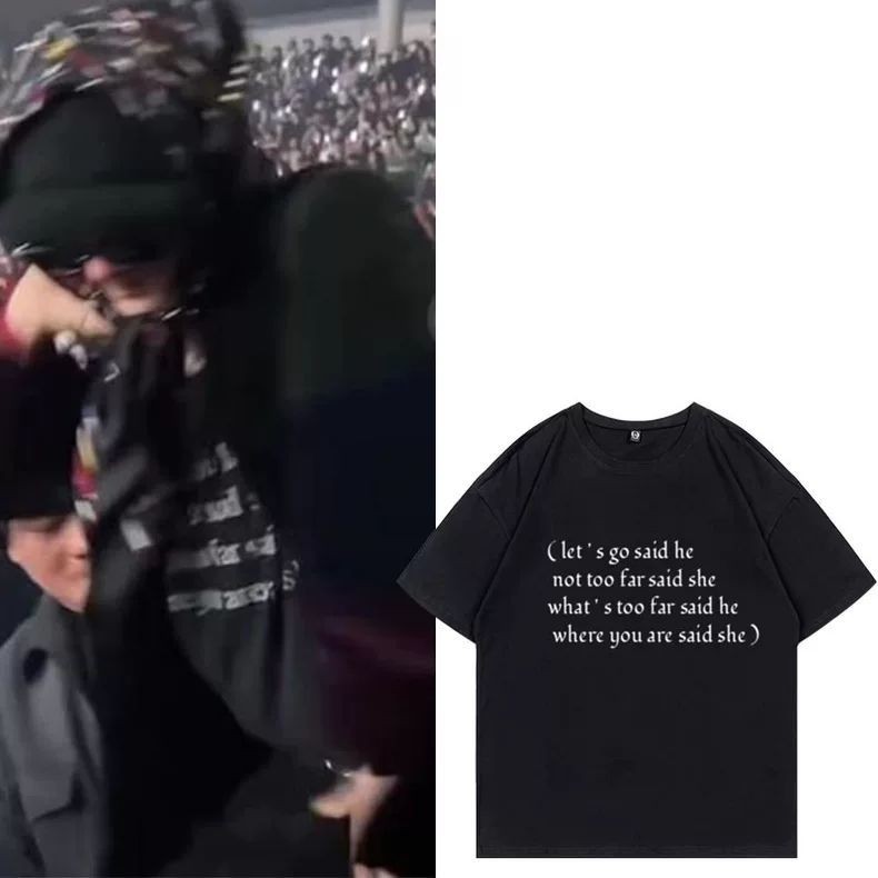 Kpop G-DRAGON 2025 GD WORLD TOUR Übermensch Cổ Tròn Cotton T Tay Ngắn Hip Hop Top Nam / Nữ Áo Sơ Mi 