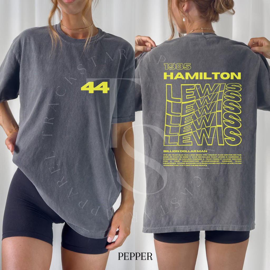 Áo thun Lewis Hamilton Formula One Tee Lewis Hamilton F1 Racing Áo sơ mi lấy cảm hứng từ thẩm mỹ Rac