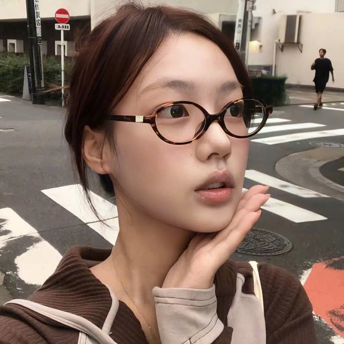 Kính Mắt Gọng Oval Chống Ánh Sáng Xanh YK2 Họa Tiết Da Báo Thời Trang Hot Trend | BigBuy360 - bigbuy360.vn