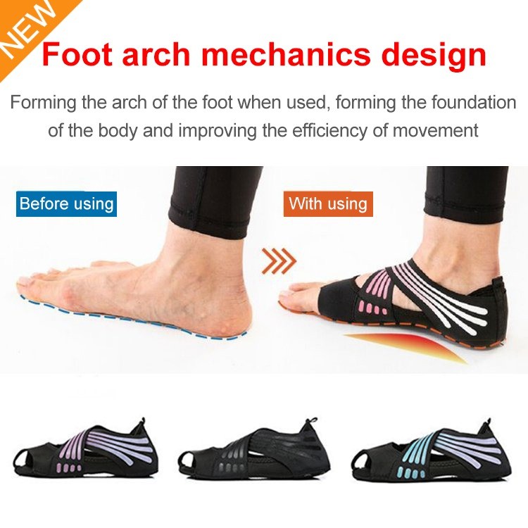 Giày đế mềm tập yoga cho nữ Pilates Giày tập yoga Five Fingers không quai sau Giày khiêu vũ Yoga Tất