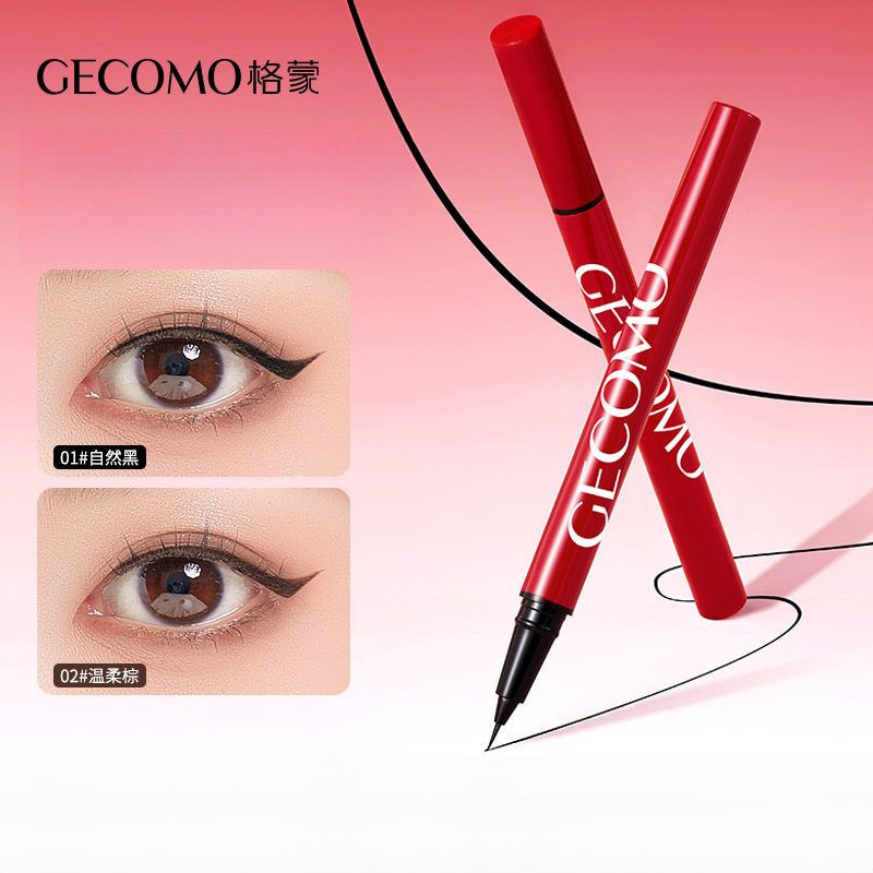 Bút kẻ mắt dạng lỏng cực mỏng GECOMO Không dễ nhòe trang điểm và phác thảo rất mịn Bút kẻ mắt mịn Bú