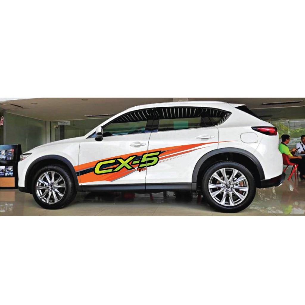 Mẫu tem xe thiết kế, tem dán xe CX5, xe Mazda, tem xe 5 chỗ huynhdai WRAP54, tem xe 5 chỗ