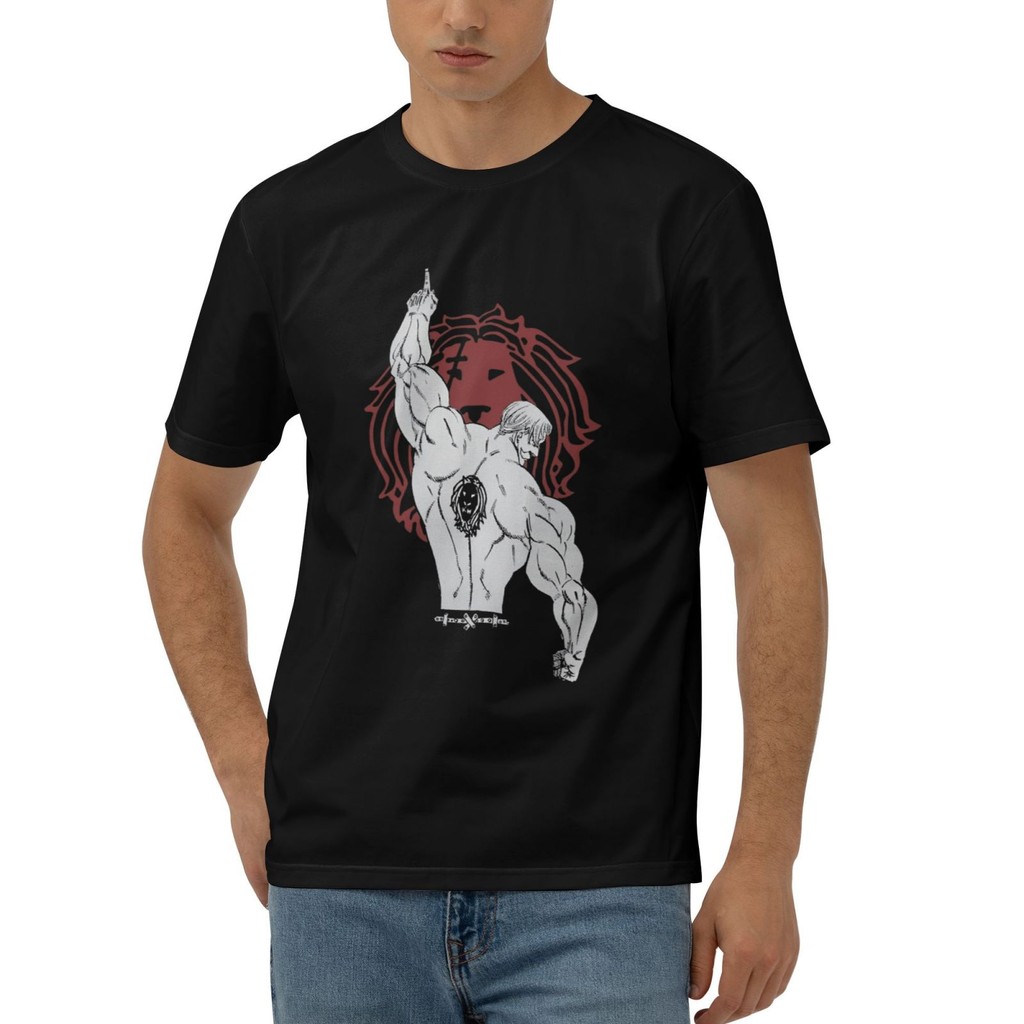 Newe Phong Cách Đồ Họa Quần Áo Tee Thần Escanor Divine Axe Rhitta Escanor Lions Sin Of Seven Deadly 