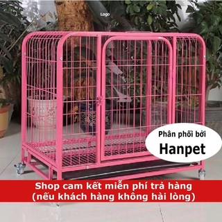  Chuồng chó nan ống YD có bánh xe YD95 Chuồng lồng chó mèo lớn đến 48kg 