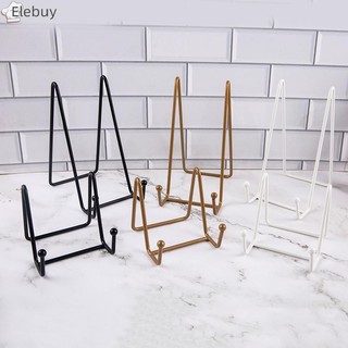 [Elebuy] 1 Chiếc Tấm Trưng Bày Chân Đế Hình Giá Đỡ Tấm Kim Loại Giá Đỡ Hiển Thị Hình Ảnh Khung Ảnh Tấm Trang Trí Món Ăn Để Bàn Nghệ Thuật Mới