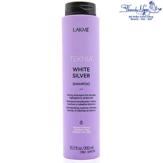 Dầu gội cho tóc rất sáng hoặc bạc Lakme Teknia White Silver Shampoo 300ml ( New 2021) [ TN ]