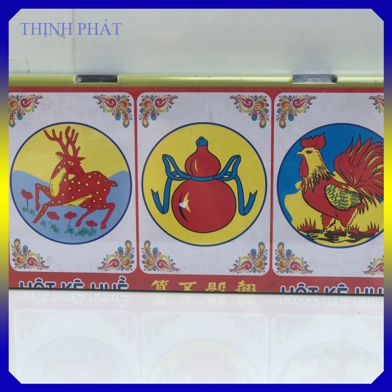 Bộ Bầu Cua Tôm Cá BÀN NHỰA Xúc Xắc giấy cao  Cấp - Lắc Bầu Cua . (vpp thinhphat)